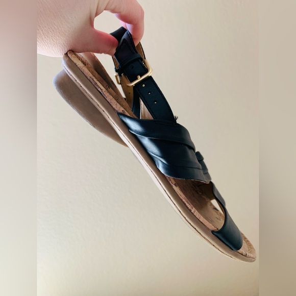 Naturalizer black leather strap sandals - 7.5 - Picture 3 of 5